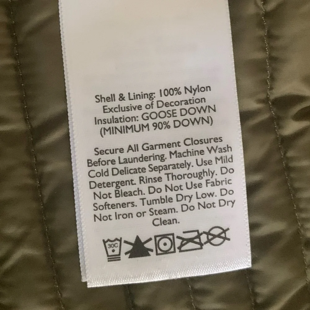 Eddie Bauer Womens Stormdown 700 Goose Down Quilted Vest Brown Sz S